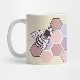 Bees and Hexagons Mug